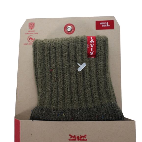 Levi's Mens Easy Texting Knit Gloves - Mens Large - Olive Green - NWT - Picture 2 of 3